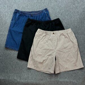 Allison Daley Lot Of 3 Pull On Elastic Waist Shorts Women's Size 18